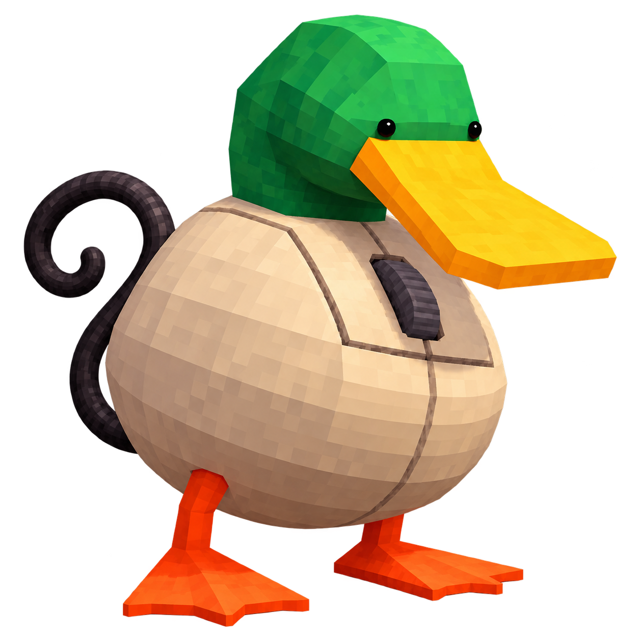 mouseduck running through the office